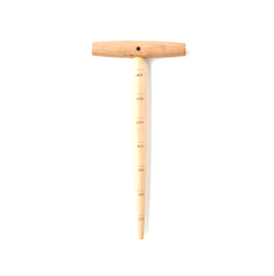 Wooden Dibber with Measuring Scale