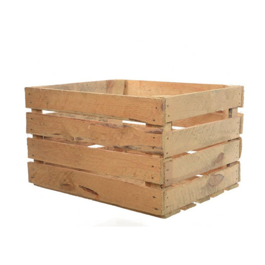 Oak effect wooden crate