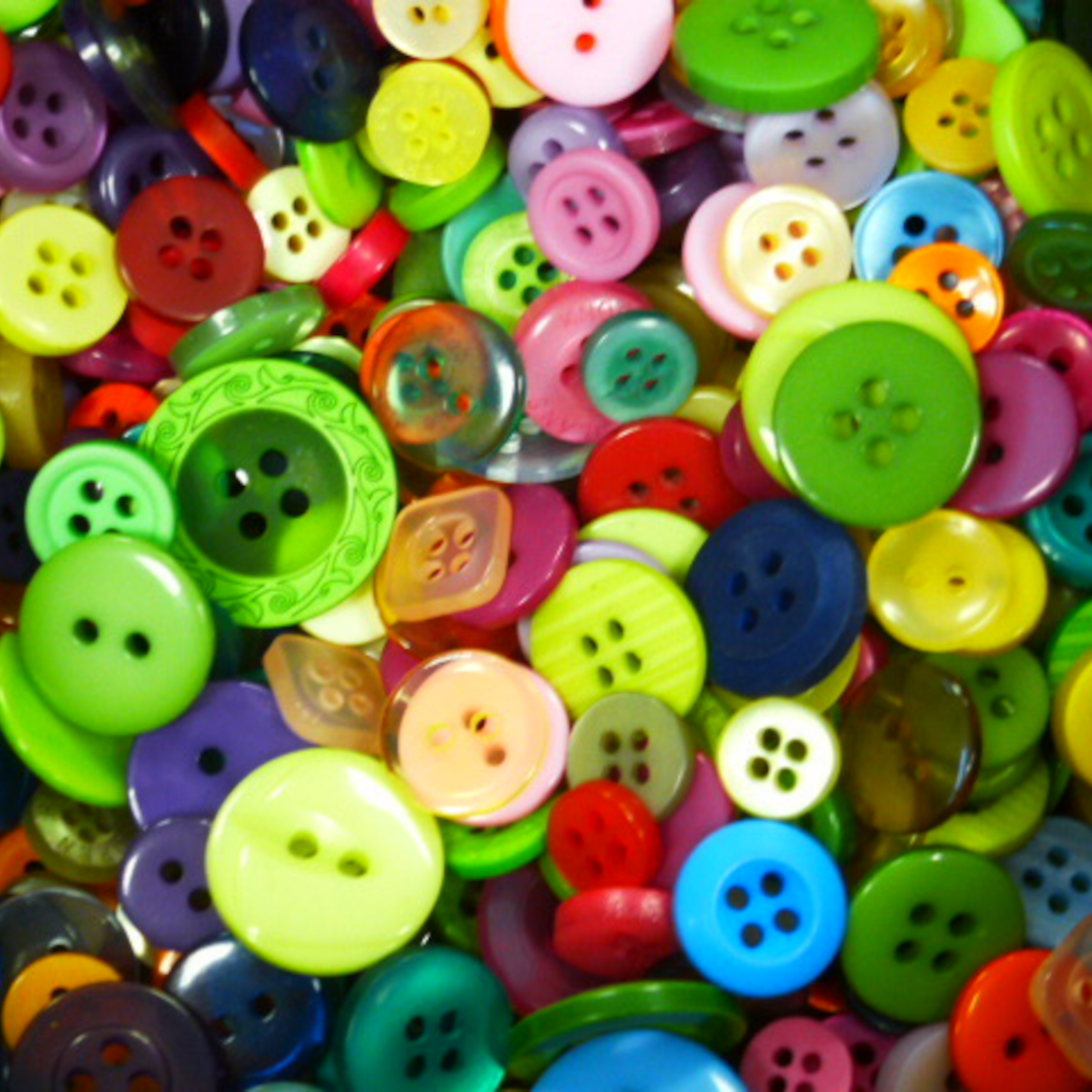 Extra Large Jar of Mixed Coloured Buttons