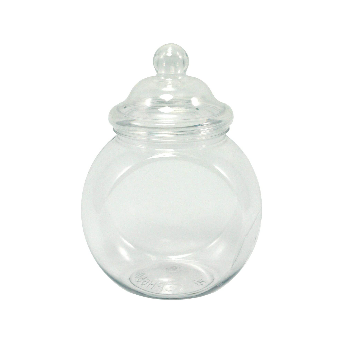 Large Round Plastic Bottle with Lid - 650ml