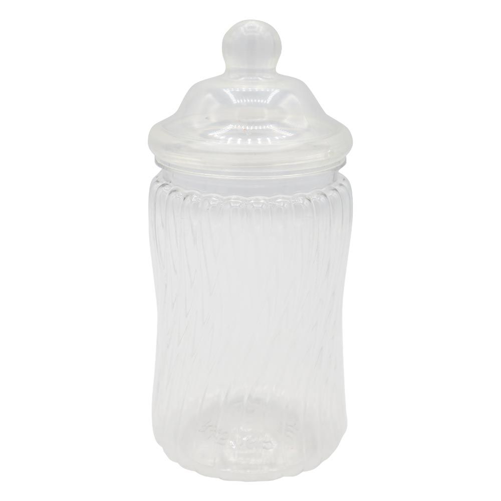 Plastic Bottle with Lid - Swirly Pattern - 450ml