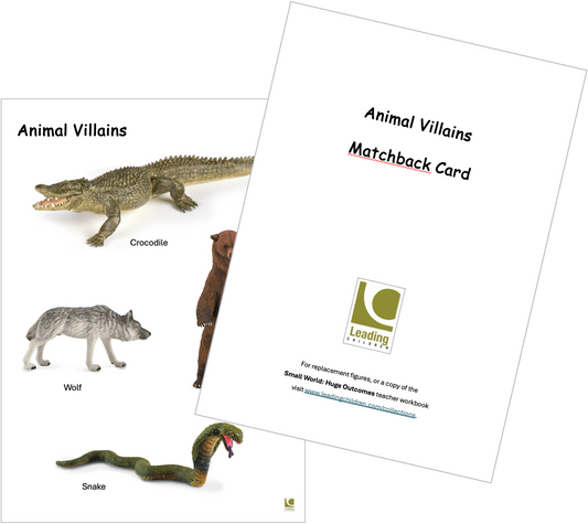 Animal Villains Matchback Card