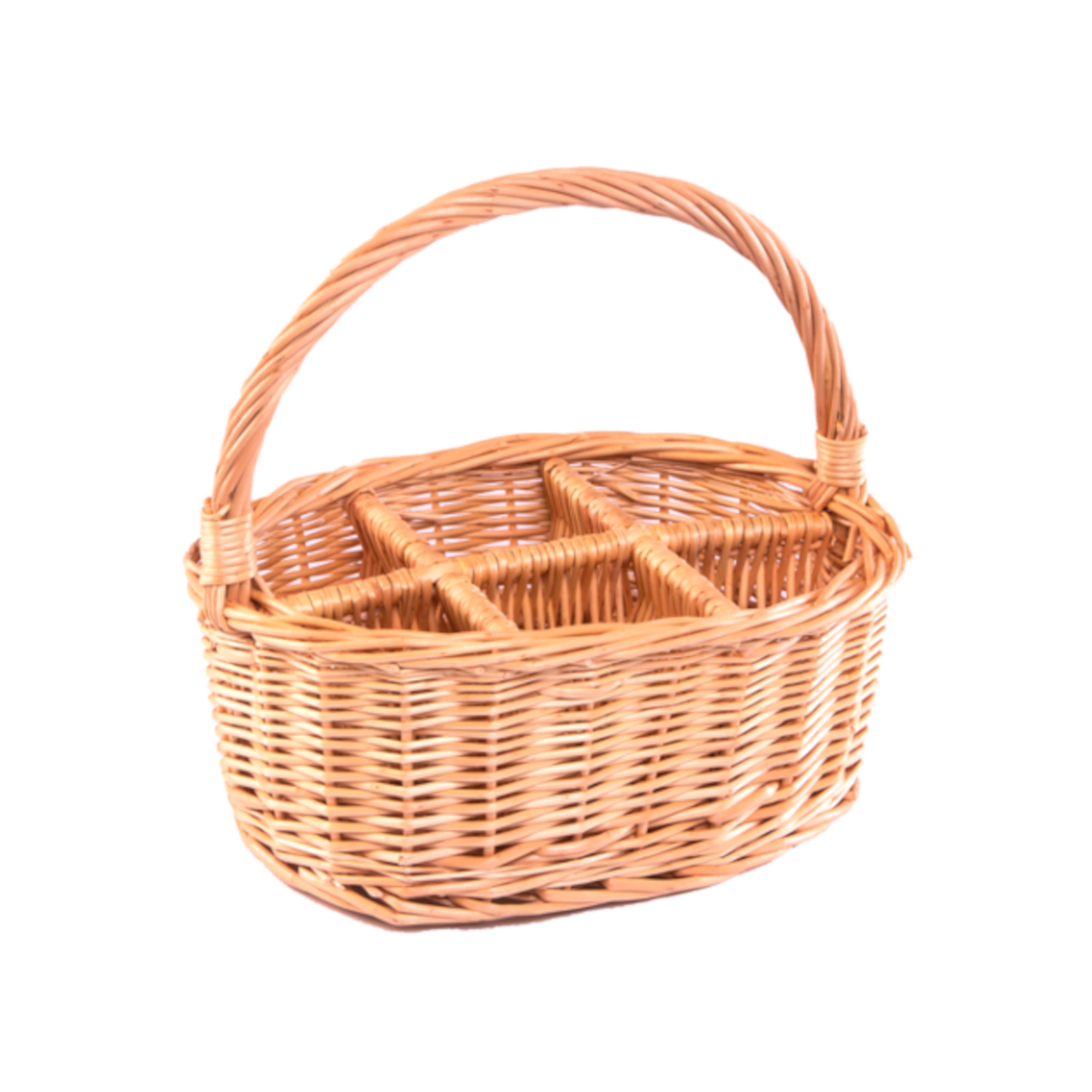 Oval Cutlery Basket with 6 Partitions