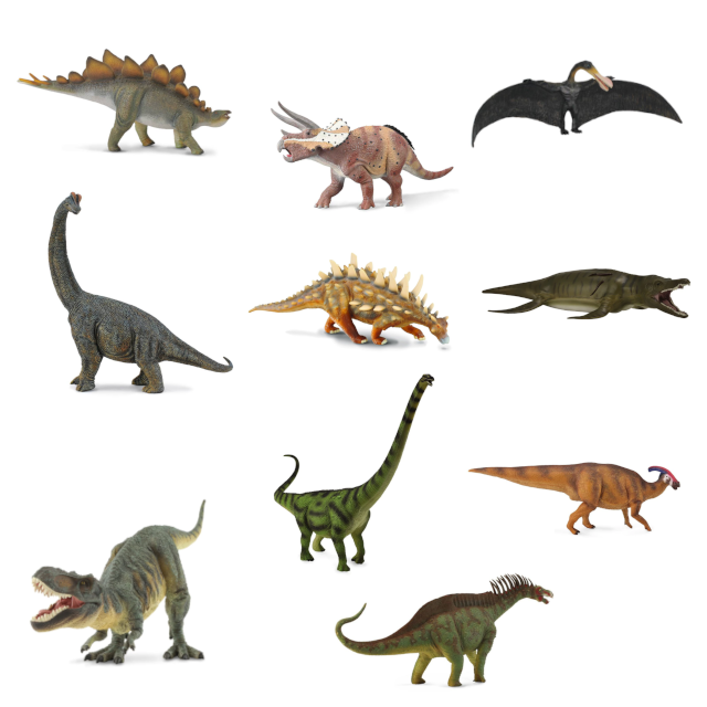 Set of Large Dinosaurs