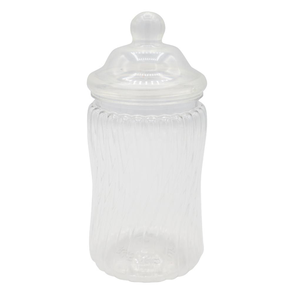 Plastic Bottle with Lid - Swirly Pattern - 450ml